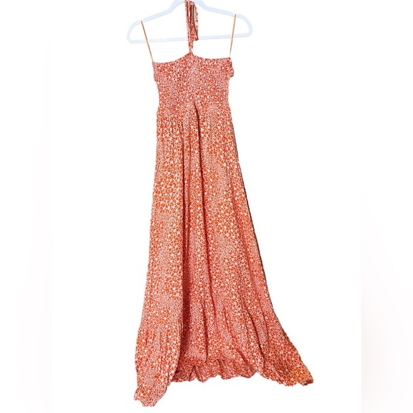 Francesca’s Floral Bandeau Halter Top Maxi Dress NWT - Picture 1 of 4